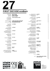 modulyss First Decode modul szőnyegpadló - ecoBack - műszaki adatlap